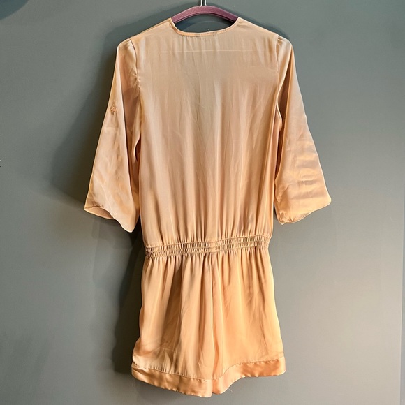 Satin Feel Pink Romper - Picture 5 of 7